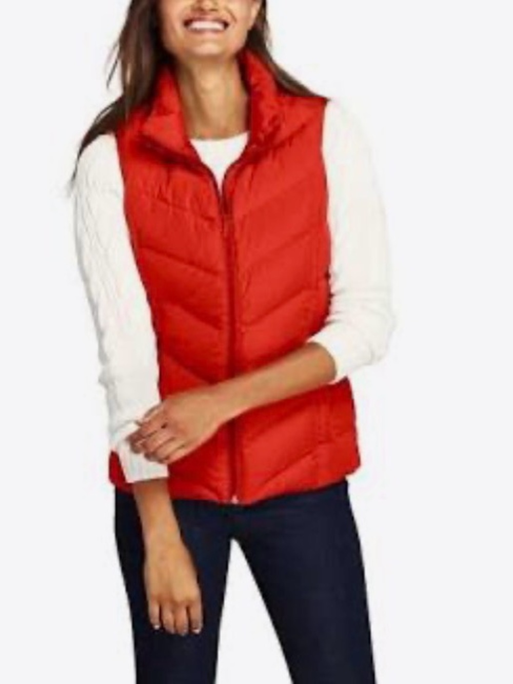 Eddie Bauer EB550
Women's Down Puffer Vest, Size SP, Like new